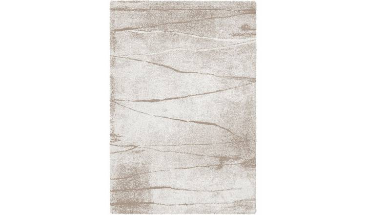 Mega Flooring Beige Modern Abstract Rug - 133 x 195cm