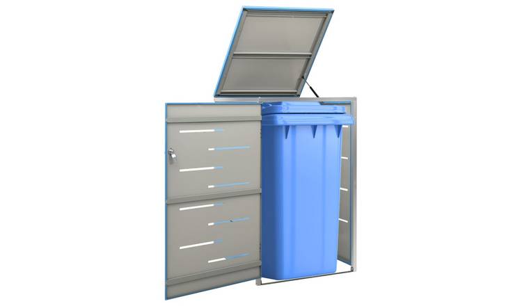 Walplus Single Wheelie Bin Store - Sky Blue - 69 x 77.5 x 112.5 cm