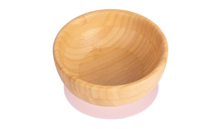 Tiny Dining Bamboo Suction Bowl - Pastel Pink