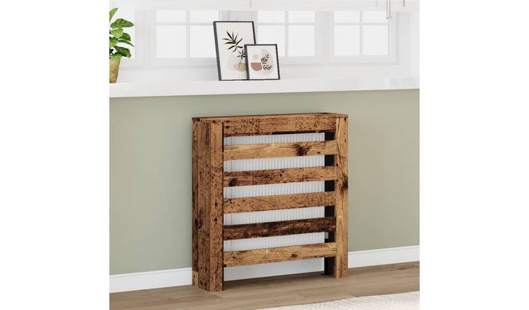 Walplus Engineered Wood Radiator Cover - Old Wood - 78 x 20 x 82 cm