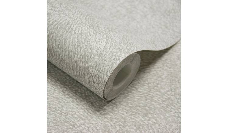 Grandeco Santiago Swirled Stitch Textured Blown Vinyl Wallpaper - Grey