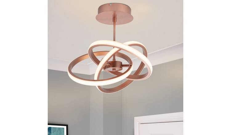 Cosylyte Ridgley 3 Ring Integrated LED Modern Ceiling/Pendant Light - Copper