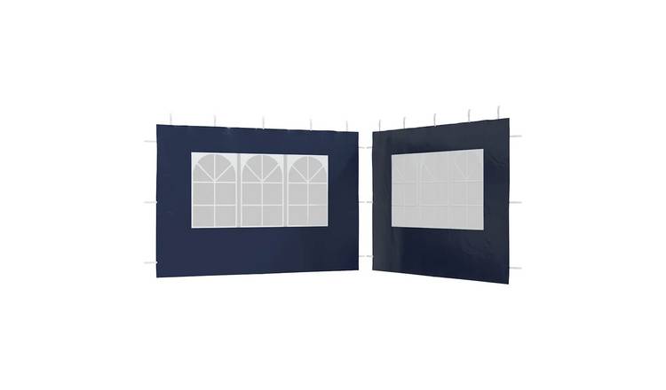 Walplus 300 x 195 cm PE Party Tent Sidewalls with Window 2pcs - Blue