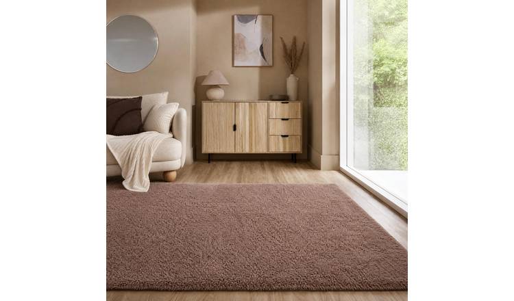 OHS Soft Fluffy Fleece Rug - 80 x 150cm - Mocha
