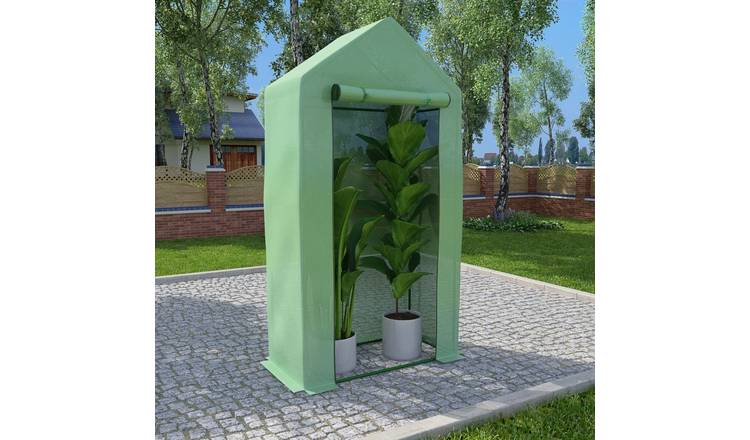 Walplus Greenhouse PE Mesh Small Durable Greenhouse - Green - 100 x 50 x 190 cm
