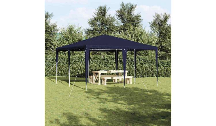Walplus 4 x 4 m Polyethylene Steel Frame Party Tent - Blue