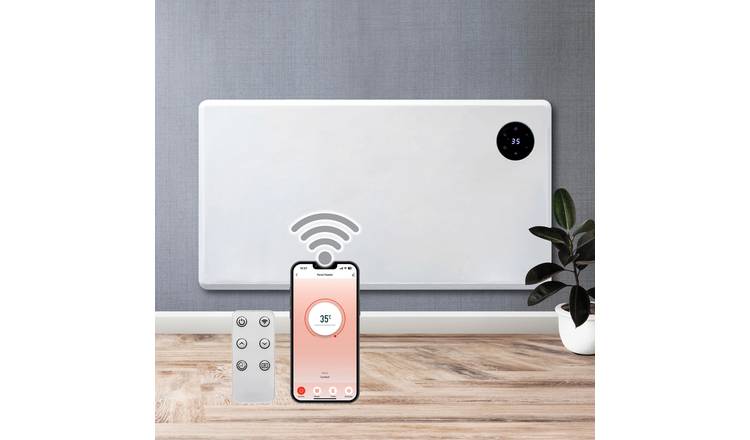 Purus 1500W Smart WiFi Electric Panel Heater - White
