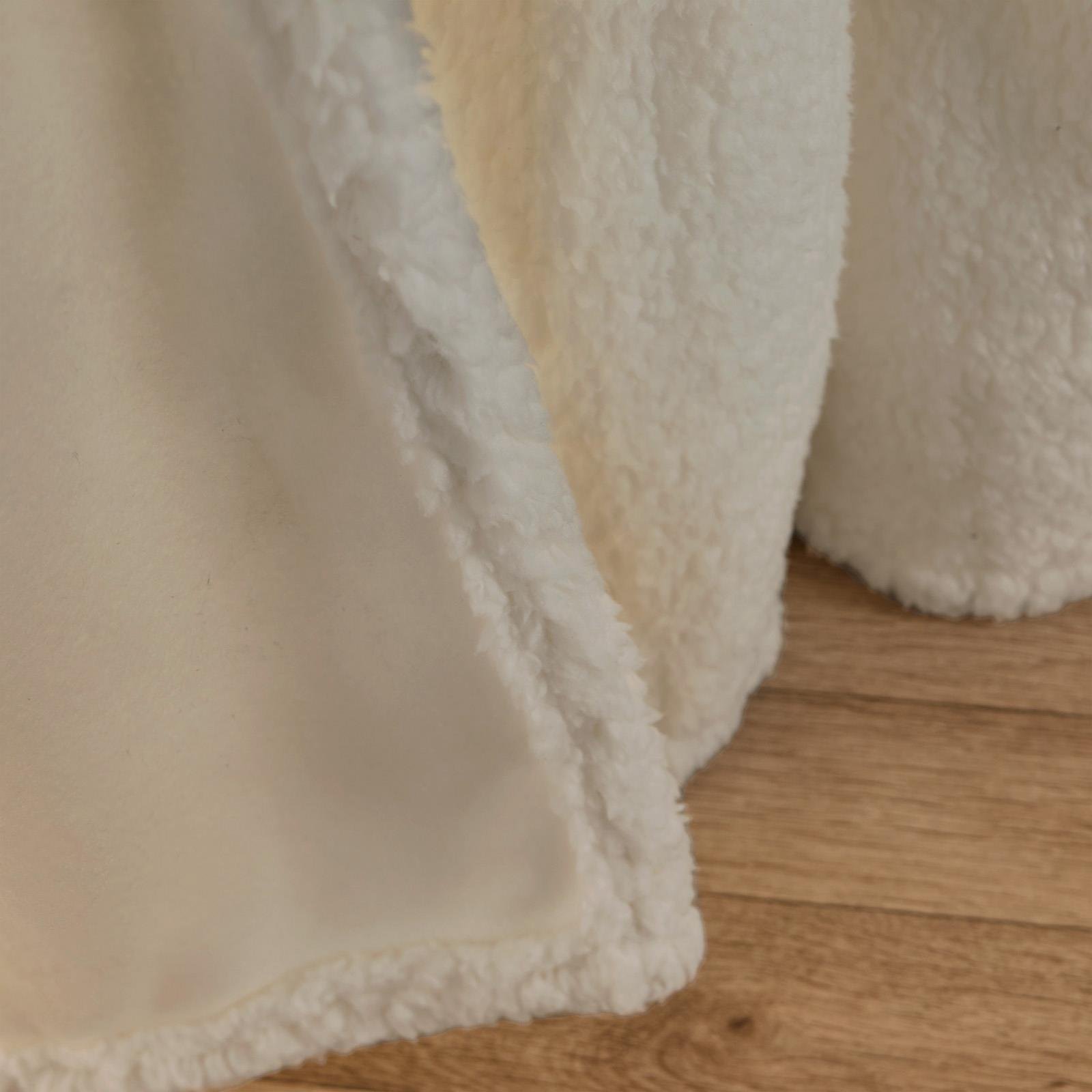 OHS Teddy Thermal Curtains 229 x 229cm - Cream - Image 6
