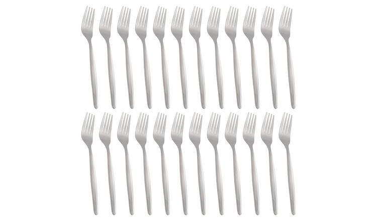 Argon Tableware Economy Stainless Steel Dinner Forks - Pack of 24