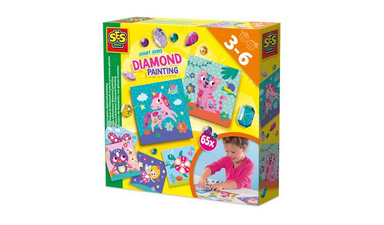 SES Creative Giant Gems Diamond Painting Craft Set