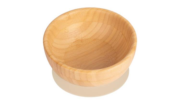 Tiny Dining Bamboo Suction Bowl - Beige