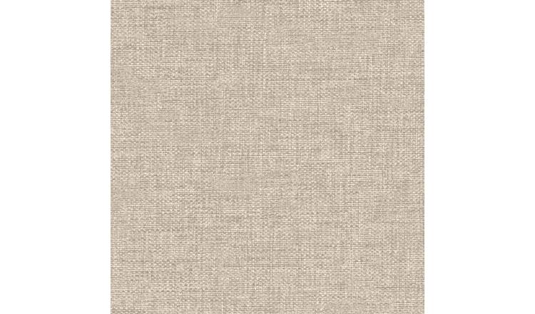 Grandeco Adana Calico Fabric Textured Wallpaper - Beige