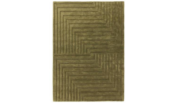 Mega Flooring Green Handmade  Rug - 120 x 170cm