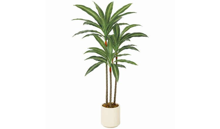 HOMCOM 90cm Bendable Trunks Artificial Dracaena Tree - Green