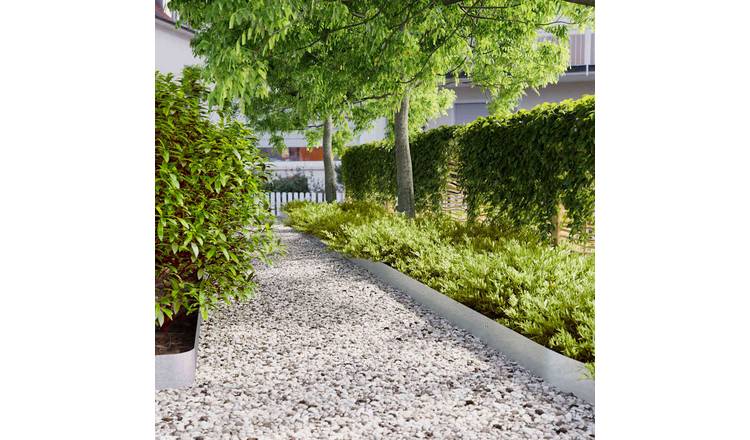 Walplus Pack of 50 Galvanised Steel Lawn Edgings - 15 x 103 cm