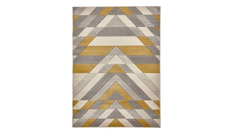 Mega Flooring Grey Modern Abstract Rug - 80 x 150cm