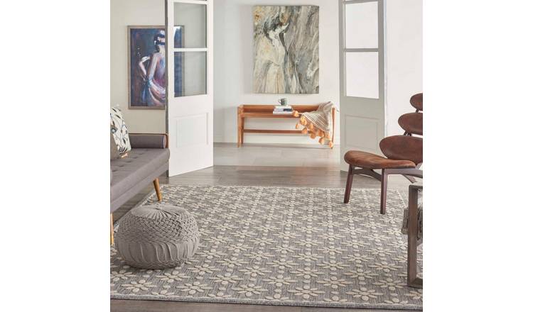 Mega Flooring Grey Modern Abstract Rug - 160 x 221cm