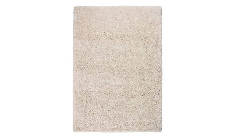 Mega Flooring White Modern Plain Rug - 80 x 150cm