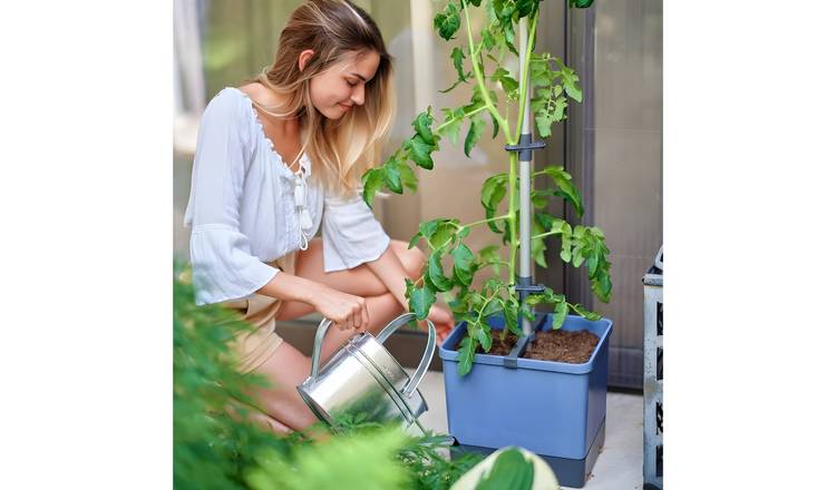Gusta Garden Tom Tomato Self-Watering Tomato Pot with Climbing Aid - Blue