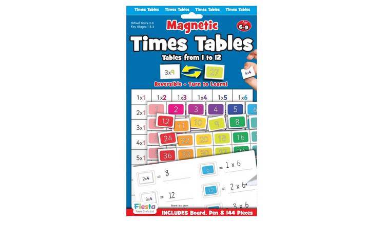 Fiesta Crafts Magnetic Times Tables - 6 Years +