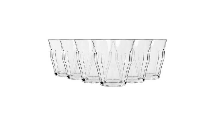 Argon Tableware Fluted Glass Water Glasses - Pack of 6