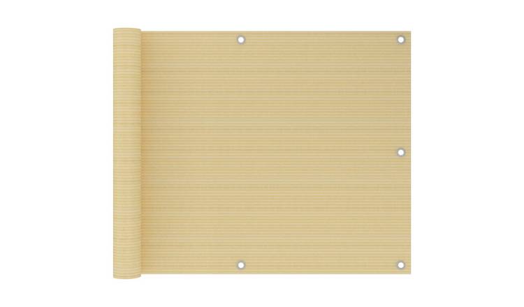 Walplus HDPE Balcony Screen - Beige - 75 x 600 cm