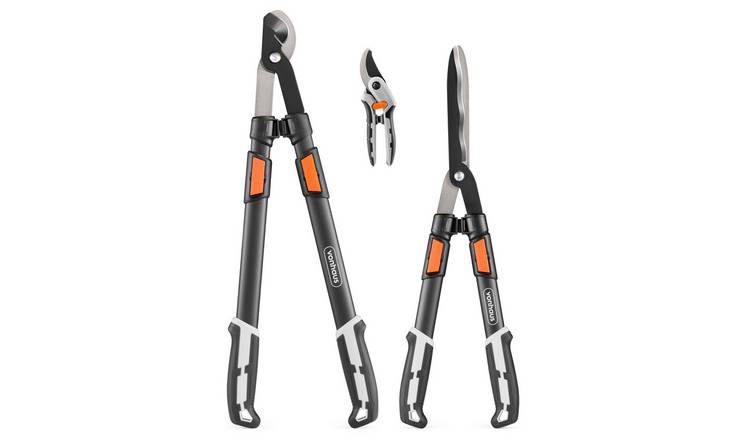 VonHaus 3-Piece Shears, Lopper & Secateurs Pruning Set