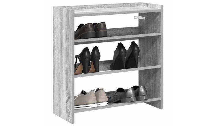 Walplus Engineered Wood Shoe Rack - Grey Sonoma - 60 x 25 x 62 cm