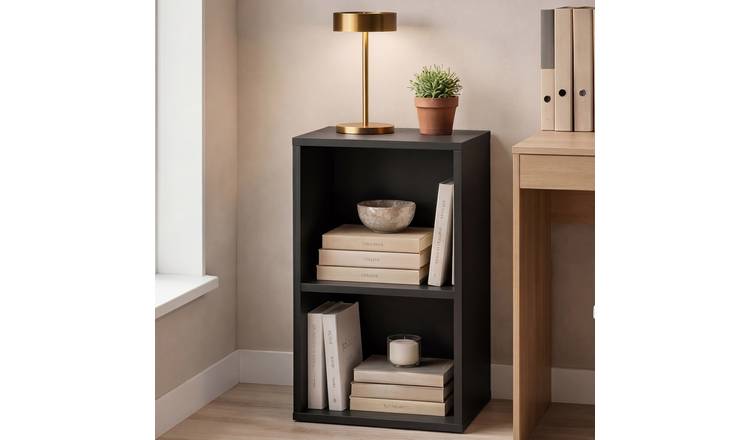 Vida Designs Oxford 2 Tier Cube Bookcase - Black