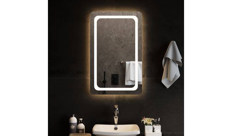 Walplus LED Glass Bathroom Mirror - 50 x 80 cm