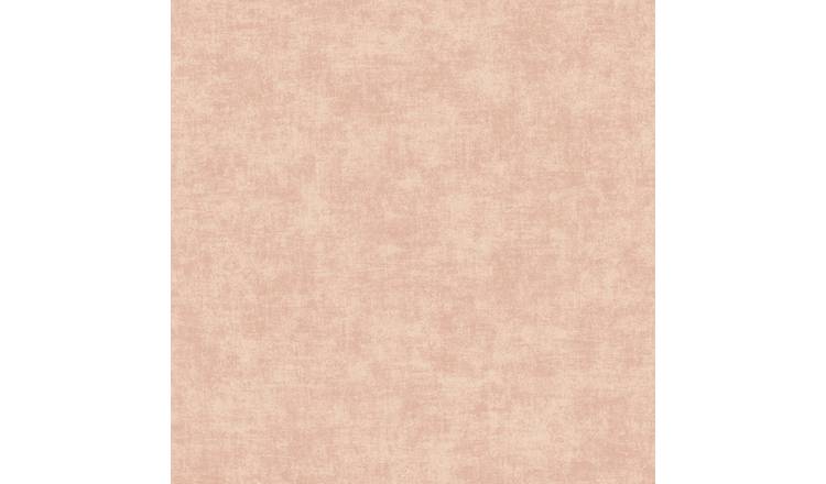Grandeco Alba Plaster Plain Textured Wallpaper - Pink