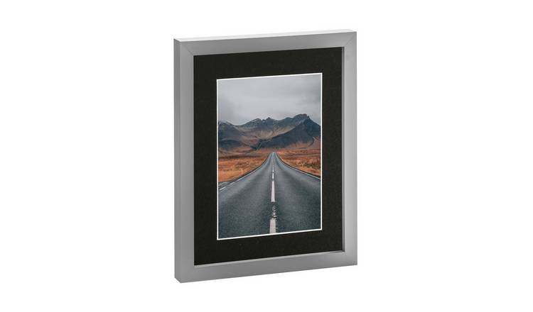 Nicola Spring 8 x 10" Photo Frame with 5 x 7" Black Mount - Grey