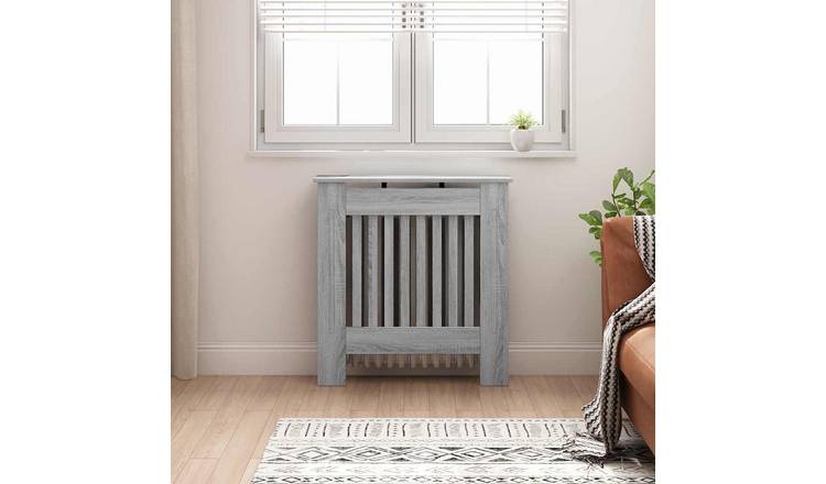 Walplus Engineered Wood Radiator Cover - Grey Sonoma - 78 x 19 x 81.5 cm