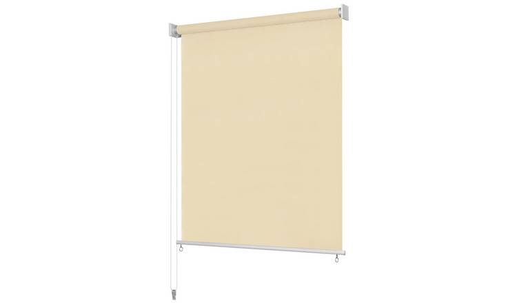 Walplus HDPE Roller Blind - Cream - 140 x 230 cm