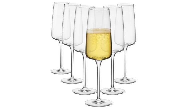 Bormioli Rocco Nexo Glass Champagne Flutes - 240ml - Pack of 6