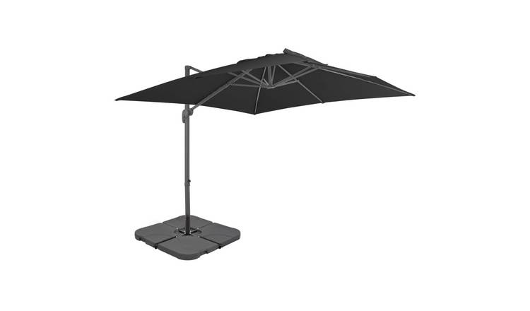 Walplus Garden Parasol - Anthracite - 300 x 300 x 258 cm