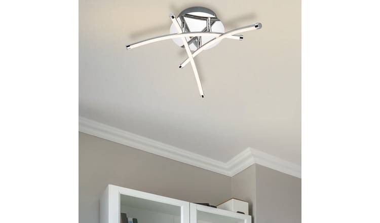 Cosylyte Hatton Mini 3 Light Integrated LED Modern Ceiling Light - Chrome