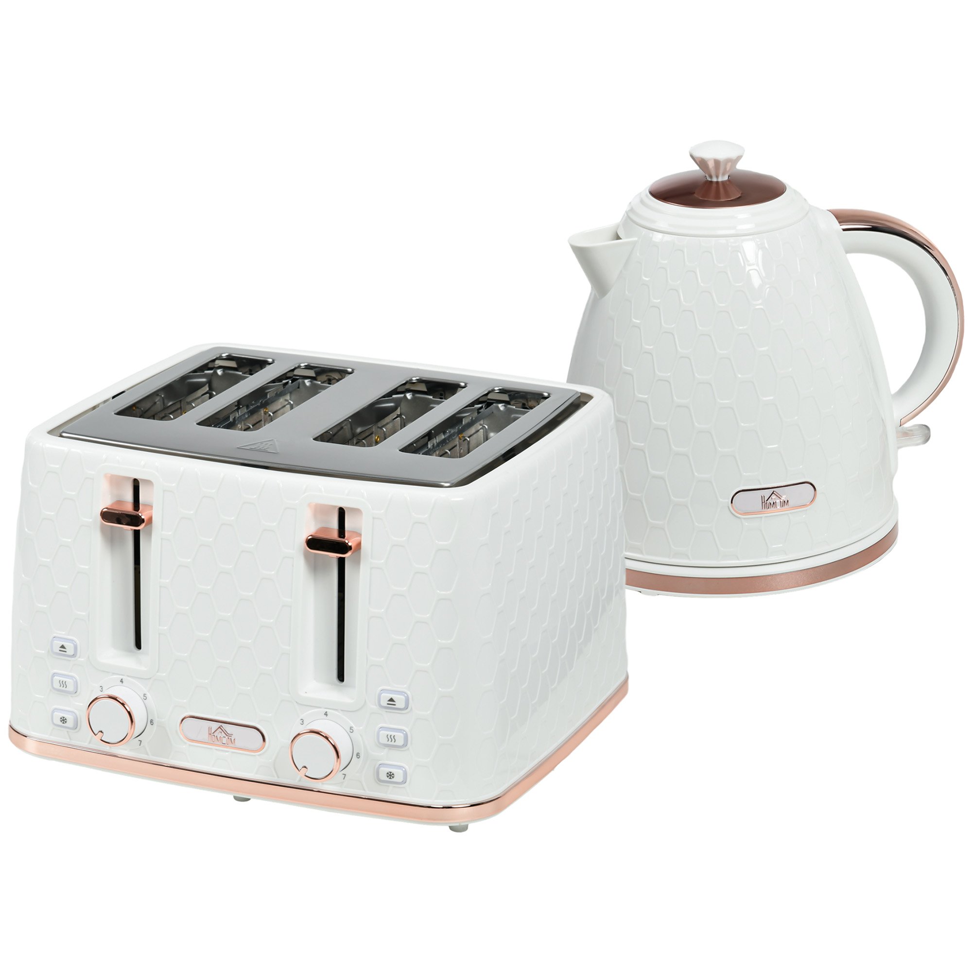 HOMCOM Auto Shut Off Electric Kettle with Anti scale Filter - Cream White - Image 4