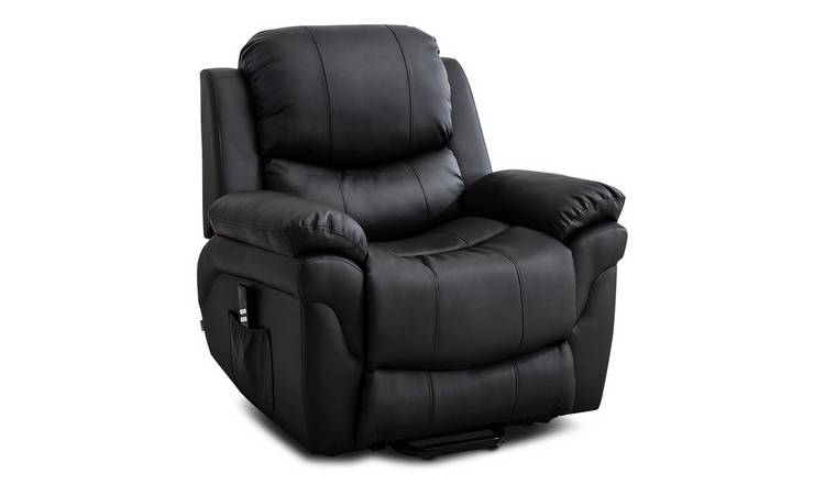 Furniture Online Madison Dual Motor Electric Rise Recliner Lift Chair - Black