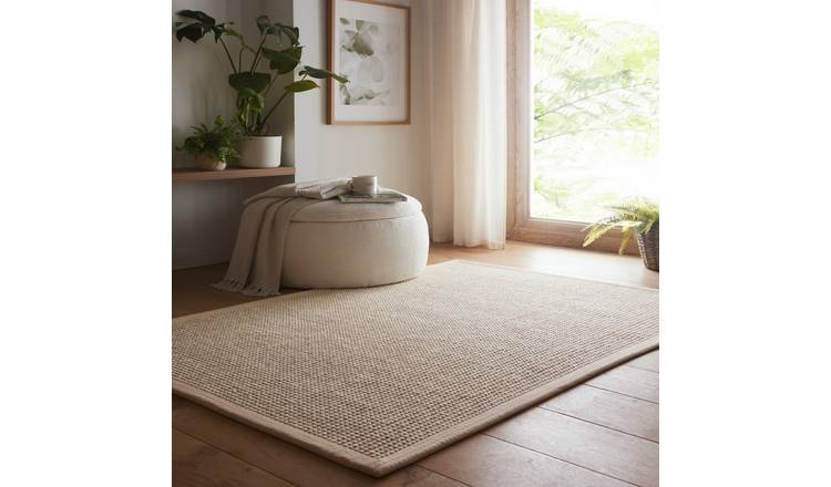 Mega Flooring Beige Modern Bordered Runner - 67 x 200cm
