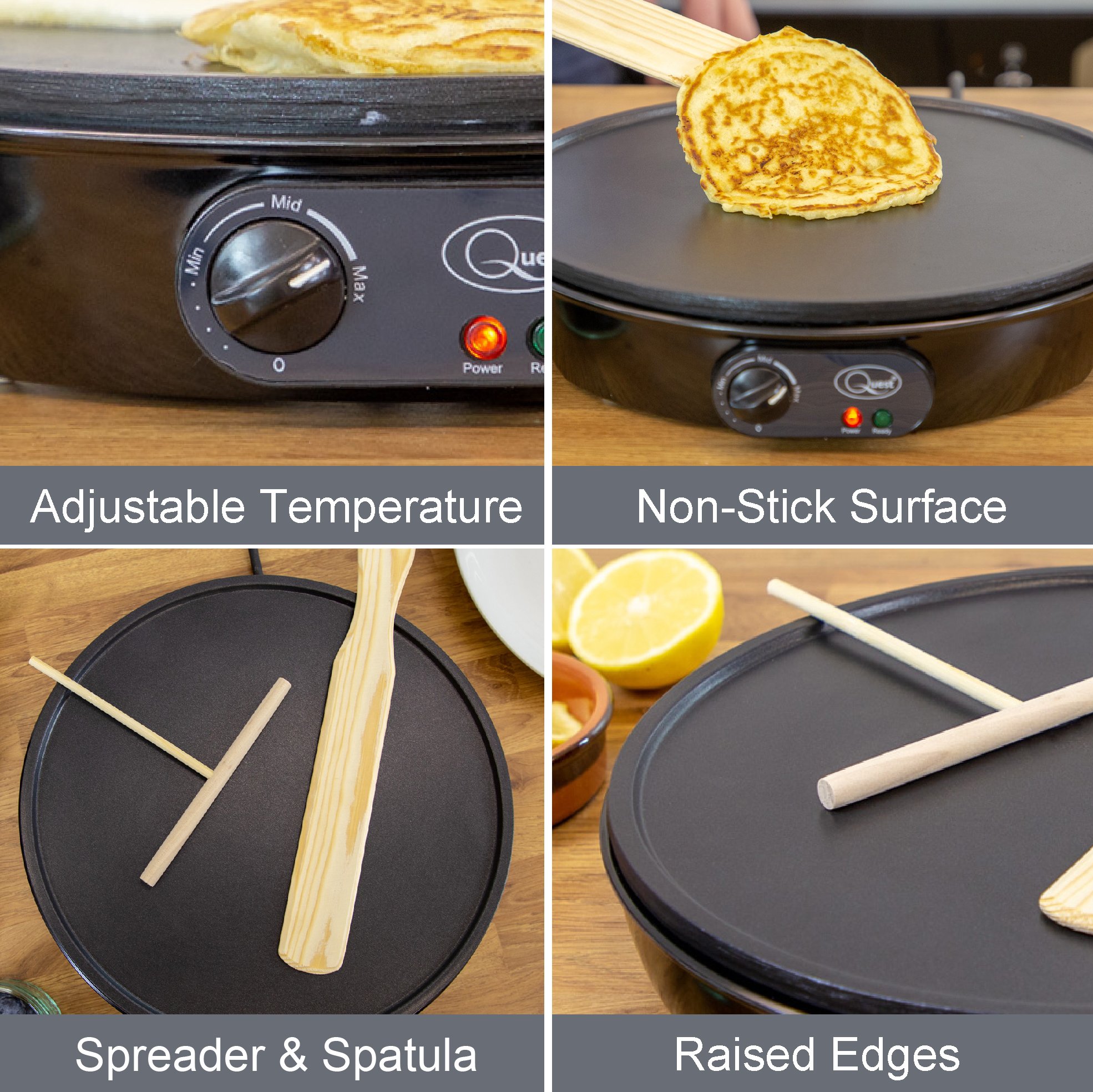 Quest Electric Pancake Maker - 30cm - Image 6