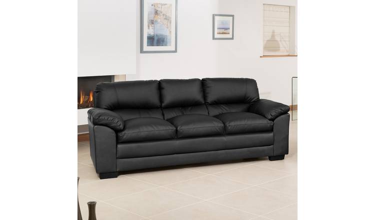 Artemis Home Genoa 3 Seat Sofabed - Black