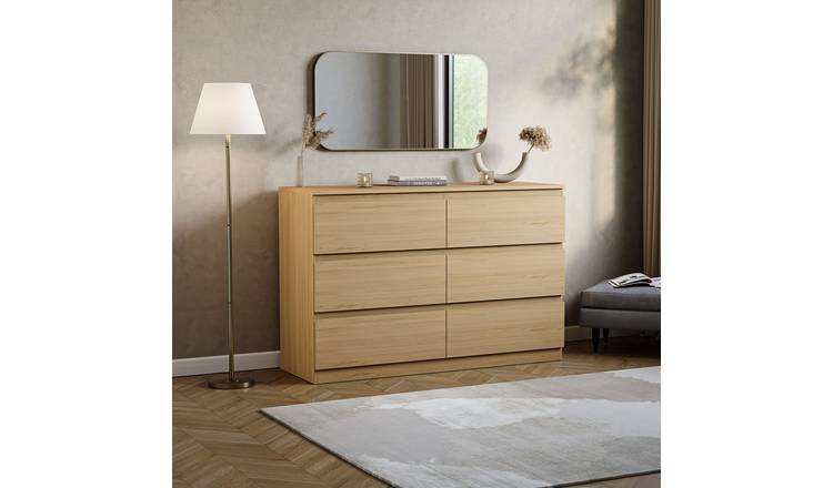 Vida Designs Denver 6 Drawer Chest - Pine