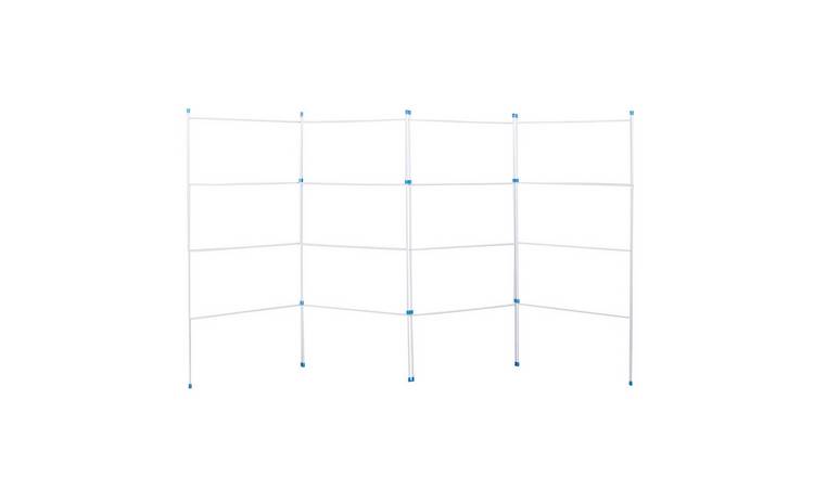 Home Vida 4 Fold Clothes Airer - White