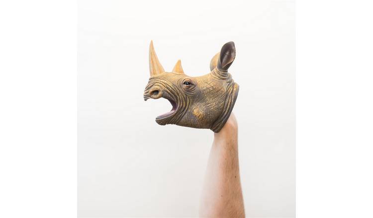 Wild Thingz Hand Puppet Soft Toy - Rhino