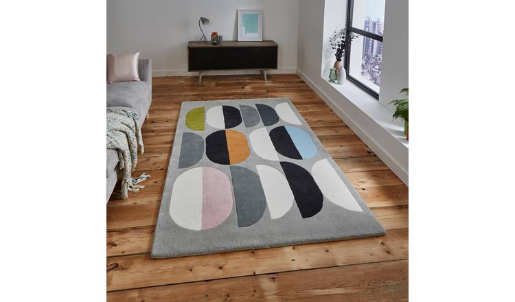 Mega Flooring Multi Modern Geometric Rug - 120 x 170cm