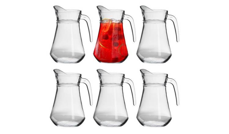 Argon Tableware Brocca Glass Water Jugs - Pack of 6