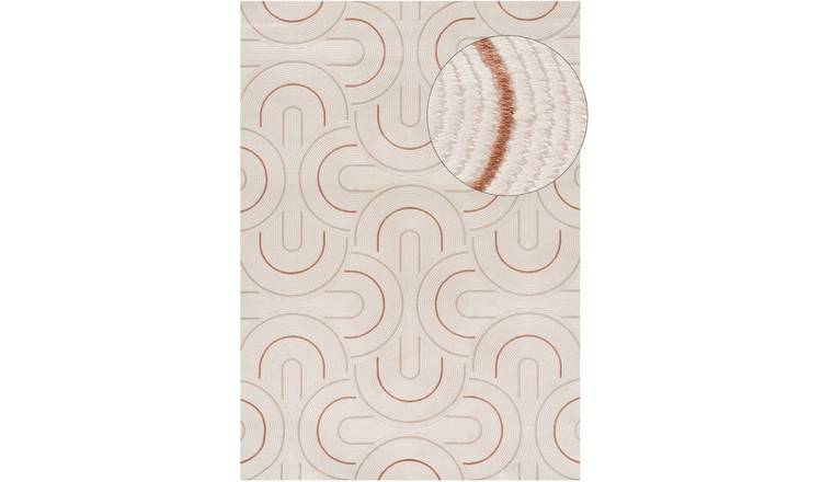 The Rugs Terracotta Carmel Modern Arch Rug - 240 x 340cm