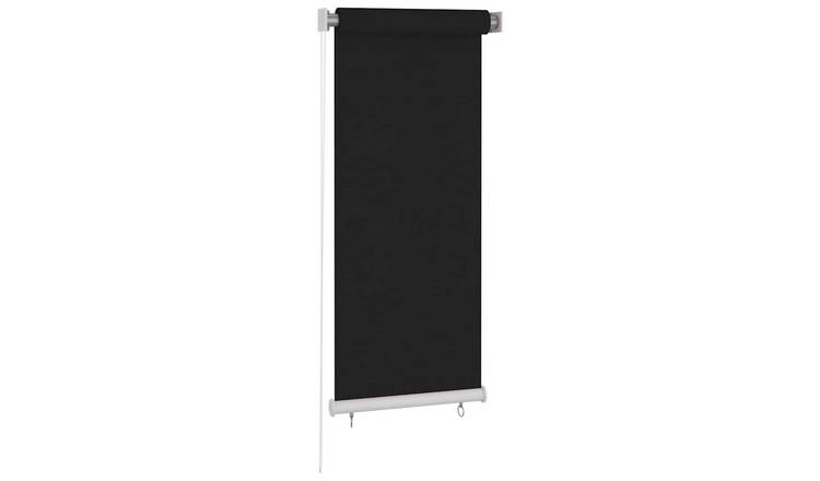 Walplus HDPE Roller Blind - Black - 60 x 140 cm