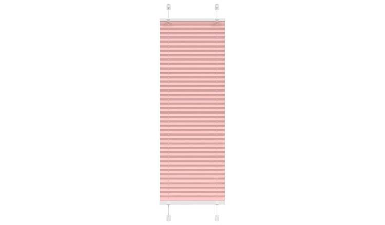 Walplus Polyester Pleated Blind - Pink - 40 x 150 cm